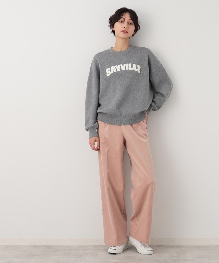 デッサン(レディース)(Dessin(Ladies))の【洗える】サガラ刺繍ロゴニット（XS～L）7