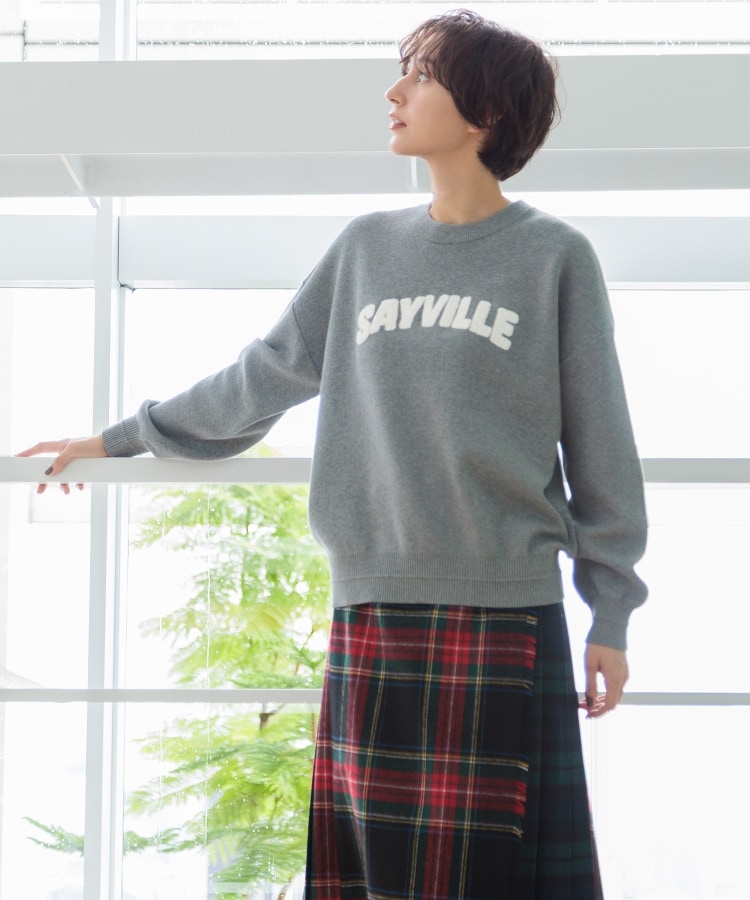 デッサン(レディース)(Dessin(Ladies))の【洗える】サガラ刺繍ロゴニット（XS～L）1