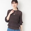 デッサン(レディース)(Dessin(Ladies))の【洗える】シアードルマンニット ブラウン(044)
