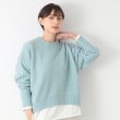 デッサン(レディース)(Dessin(Ladies))の【洗える】ショート丈ワイドクルーネックニット（XS～L） ブルー(091)