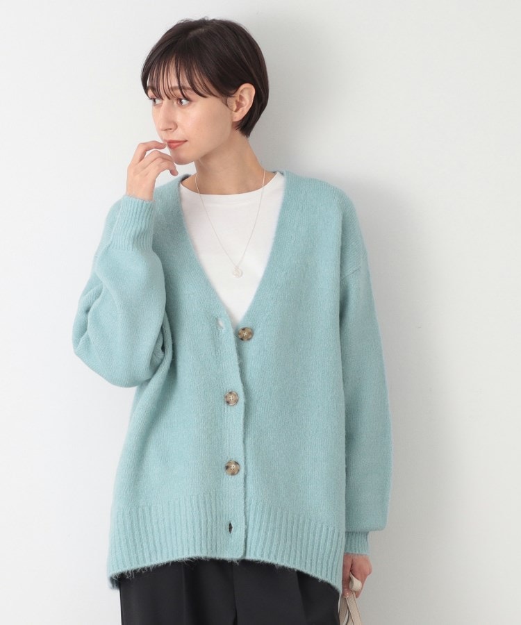 デッサン(レディース)(Dessin(Ladies))の【洗える】ヘアリーボタン付きVネックカーディガン5