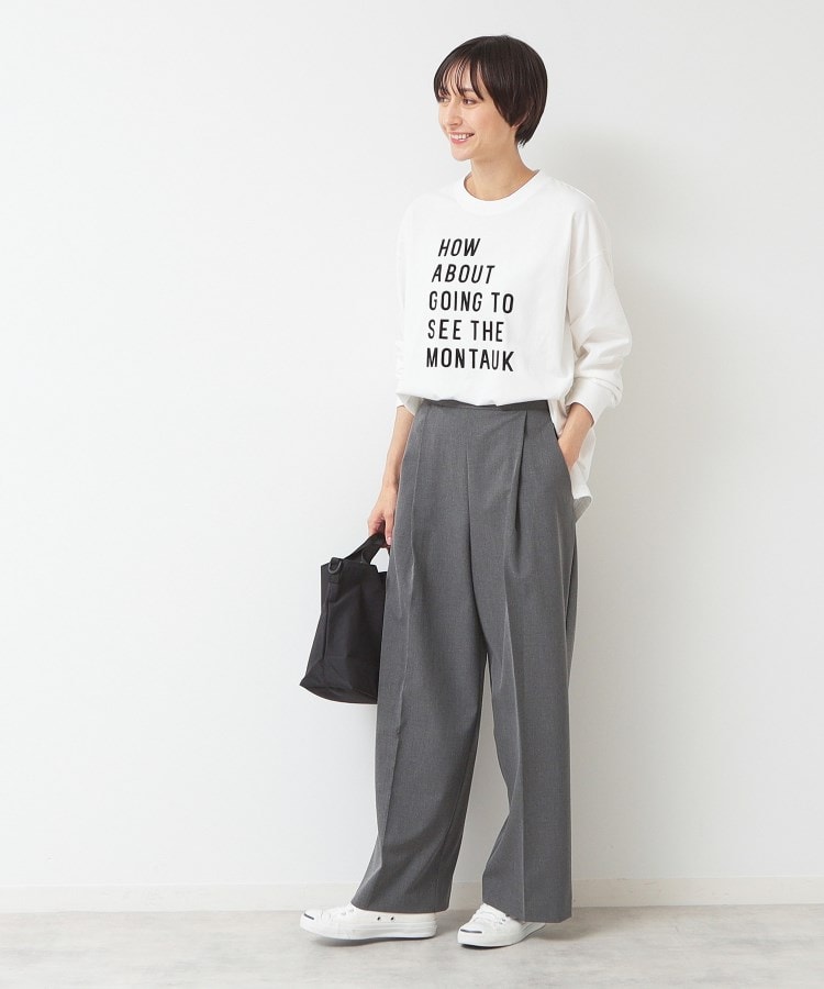 デッサン(レディース)(Dessin(Ladies))の【洗える】ロゴロングスリーブTシャツ10