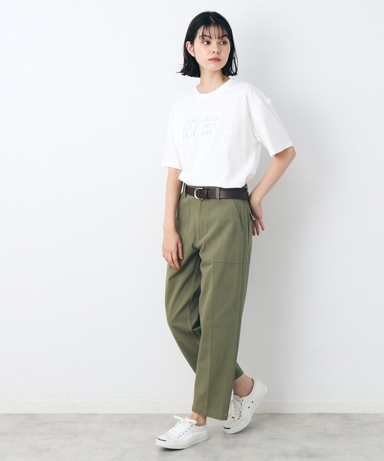 デッサン(レディース)(Dessin(Ladies))のレタード箔プリントTシャツ（XS～L）3