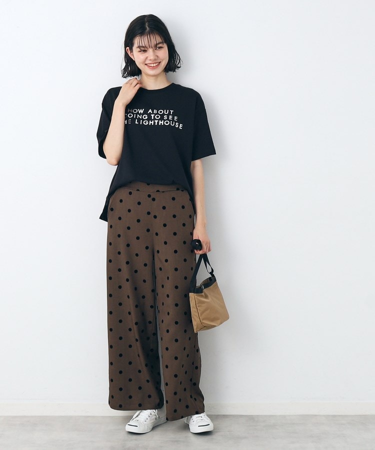 デッサン(レディース)(Dessin(Ladies))のレタード箔プリントTシャツ（XS～L）6