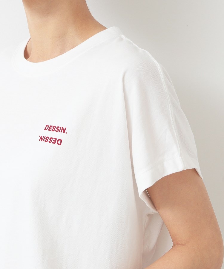 デッサン(レディース)(Dessin(Ladies))のフロッキープリントポイントロゴTシャツ（XS～L）17