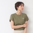 デッサン(レディース)(Dessin(Ladies))のフロッキープリントポイントロゴTシャツ（XS～L） カーキ(027)