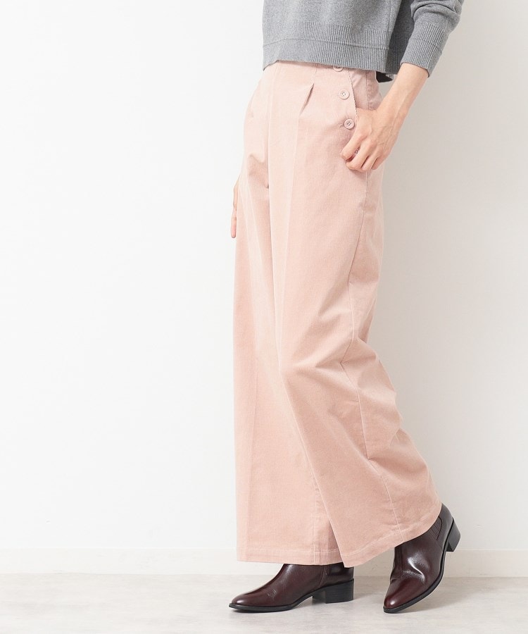 洗える】8個ボタン付きコーデュロイマリンパンツ(XS~L)（フル