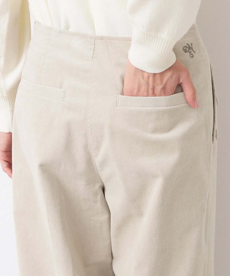 洗える】8個ボタン付きコーデュロイマリンパンツ(XS~L)(フル 洗える】8個ボタン付きコーデュロイマリンパンツ(XS~L)(フル