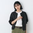 デッサン(レディース)(Dessin(Ladies))の【洗える】微光沢短丈ブルゾン5