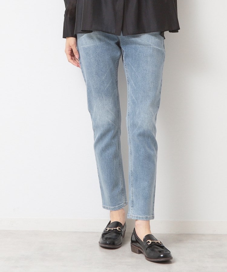 デッサン(レディース)(Dessin(Ladies))のストレッチスリムデニムパンツ(XS~L) ブルー(091)
