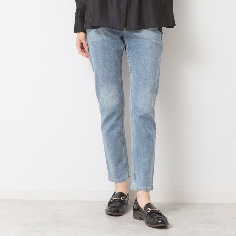 デッサン(レディース)(Dessin(Ladies))のストレッチスリムデニムパンツ(XS~L) デニムパンツ