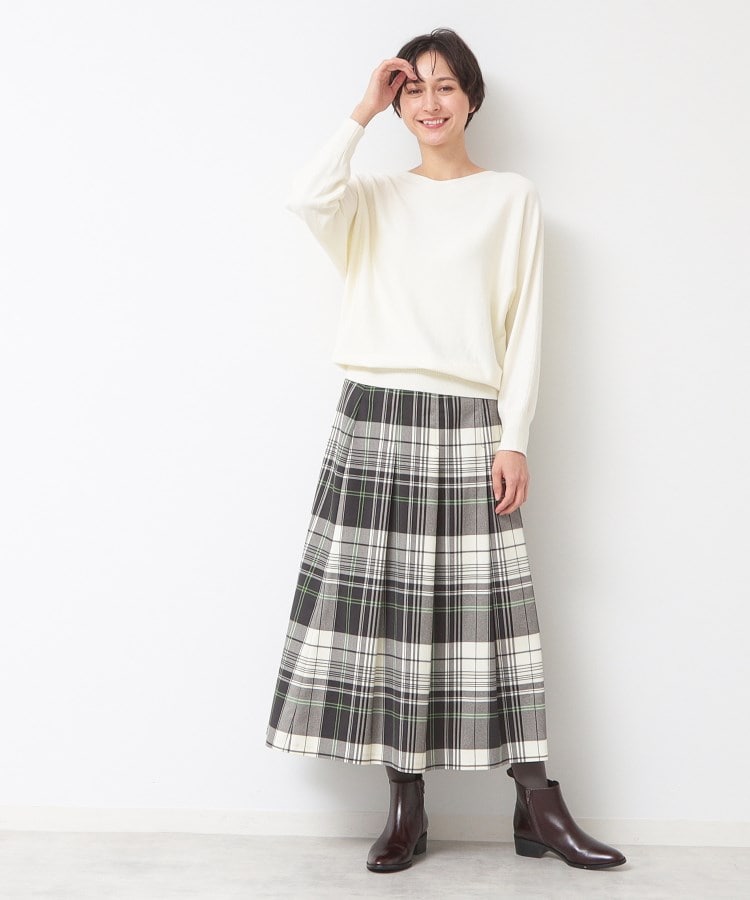 デッサン(レディース)(Dessin(Ladies))の【洗える】チェック柄タックプリーツスカート(XS~L)2