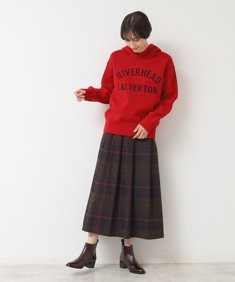 デッサン(レディース)(Dessin(Ladies))の【洗える】チェック柄タックプリーツスカート(XS~L)6