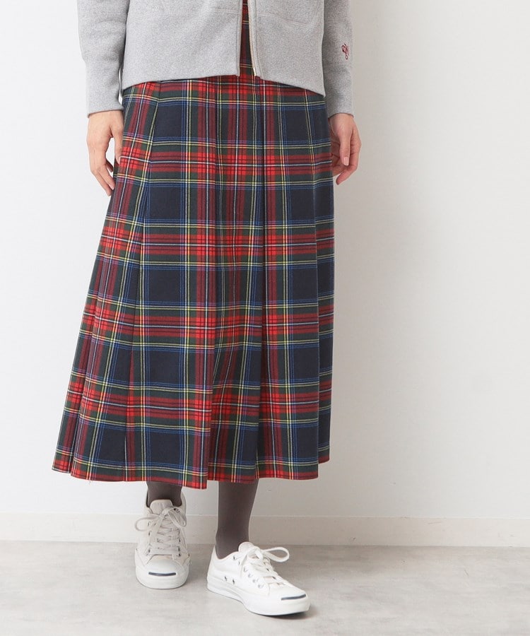 デッサン(レディース)(Dessin(Ladies))の【洗える】チェック柄タックプリーツスカート(XS~L)9