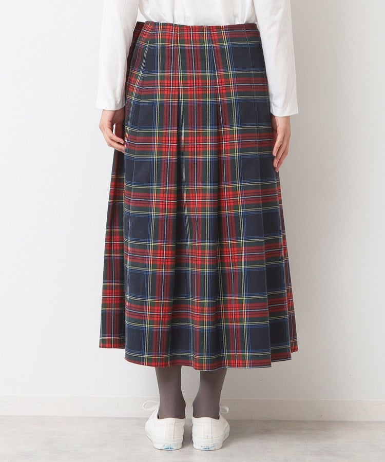 デッサン(レディース)(Dessin(Ladies))の【洗える】チェック柄タックプリーツスカート(XS~L)15