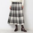 デッサン(レディース)(Dessin(Ladies))の【洗える】チェック柄タックプリーツスカート(XS~L) グリーン(225)