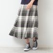 デッサン(レディース)(Dessin(Ladies))の【後ろゴム・洗える】チェック柄フレアースカート(XS～L)1