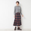 デッサン(レディース)(Dessin(Ladies))の【後ろゴム・洗える】チェック柄フレアースカート(XS～L)6