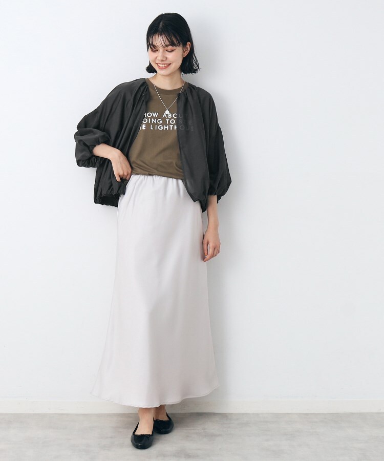 デッサン(レディース)(Dessin(Ladies))の【洗える】バルーンスリーブファブリックカーデ7