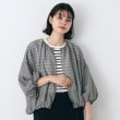 デッサン(レディース)(Dessin(Ladies))の【洗える】バルーンスリーブファブリックカーデ ライトグレー(011)