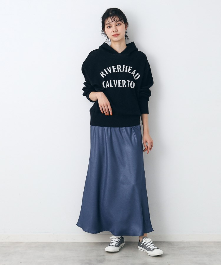 デッサン(レディース)(Dessin(Ladies))の【洗える】ナローサテンロングスカート6
