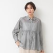 デッサン(レディース)(Dessin(Ladies))の【洗える】シアーペプラムシャツ（S～L） グレー(012)