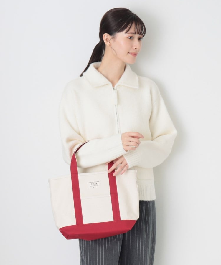 デッサン(レディース)(Dessin(Ladies))の6号帆布ボートバッグ オフホワイト(503)