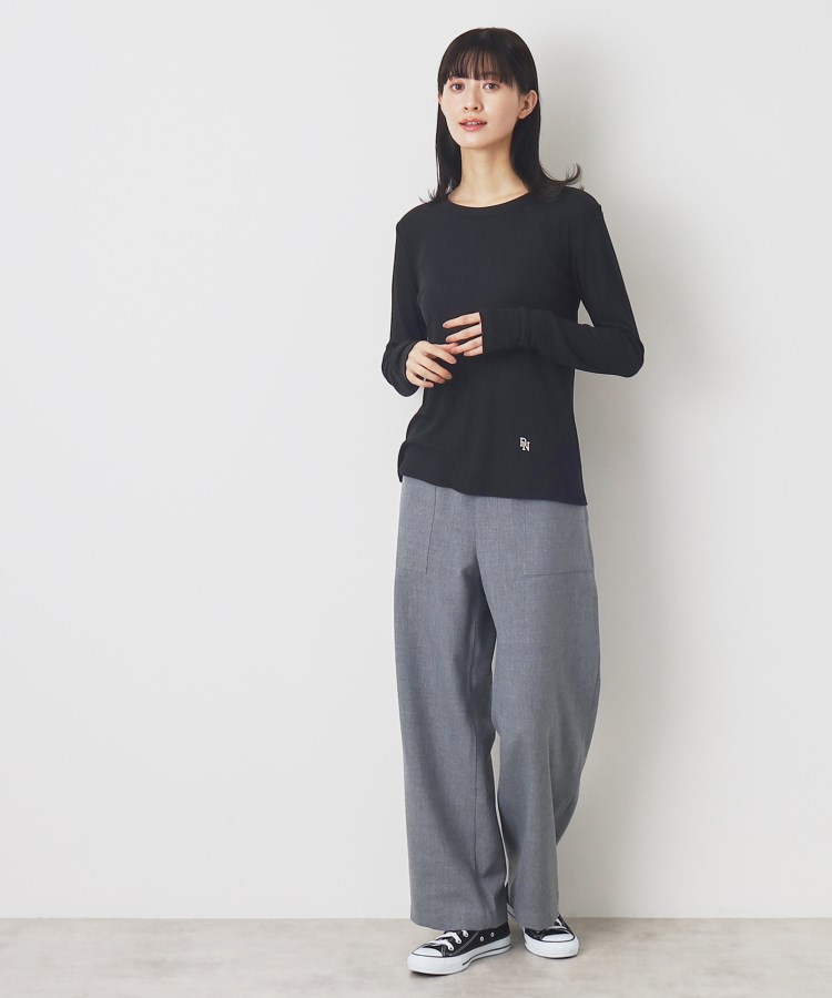 デッサン(レディース)(Dessin(Ladies))の【洗える】リブクルーネックロングスリーブ7