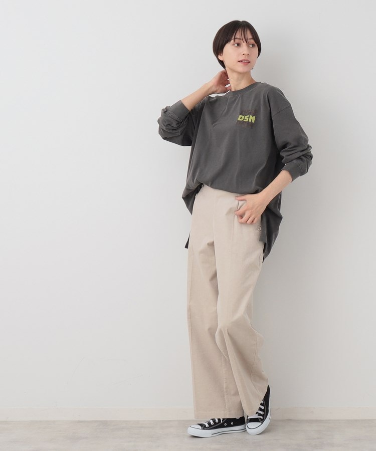デッサン(レディース)(Dessin(Ladies))の【ピグメント染め】ルーズシルエットロンT3