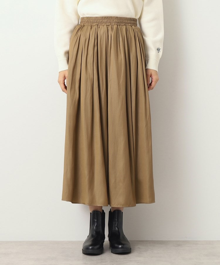 デッサン(レディース)(Dessin(Ladies))の【洗える】コーティングサテンスカート9