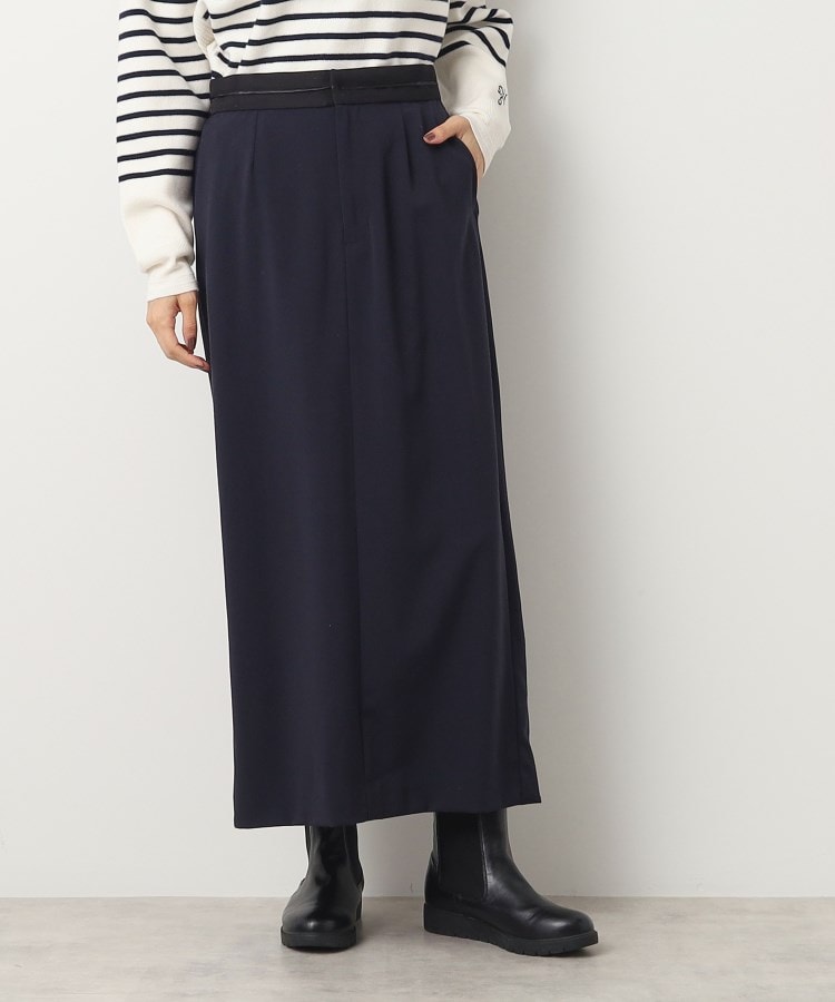 デッサン(レディース)(Dessin(Ladies))の【洗える】マーベルトタイトスカート ネイビー(094)