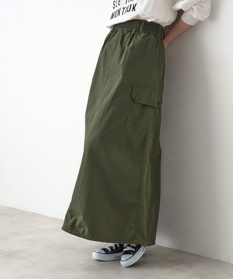 デッサン(レディース)(Dessin(Ladies))のスピンドル付スカート カーキ(029)