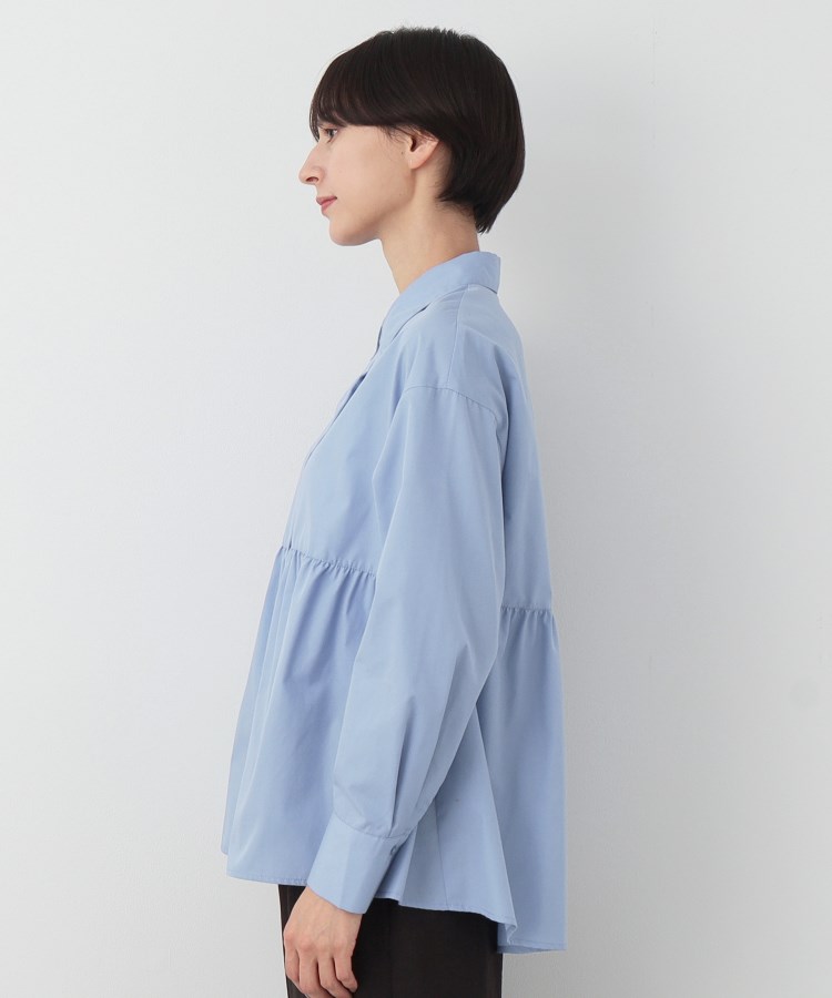デッサン(レディース)(Dessin(Ladies))の【洗える】シャツカラーペプラムブラウス14