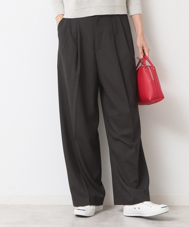 デッサン(レディース)(Dessin(Ladies))の【洗える】タックワイドパンツ1