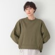 デッサン(レディース)(Dessin(Ladies))の【洗える】ハイブリット裏毛スウェット オリーブグリーン(026)
