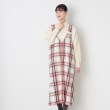 デッサン(レディース)(Dessin(Ladies))の【洗える】チェック柄ジャンパースカート アイボリー(204)