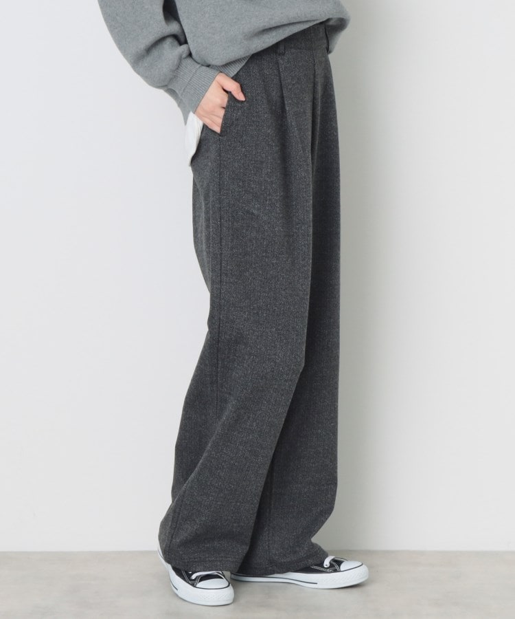 デッサン(レディース)(Dessin(Ladies))の【後ろウエストゴム・洗える】リラックスワイドパンツ（XS～L）2