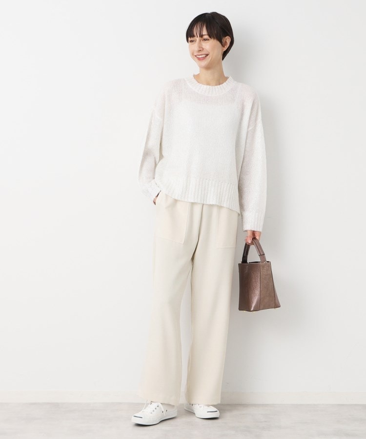 デッサン(レディース)(Dessin(Ladies))の【ウエストゴム・洗える】アウトポケット付きパンツ（XS～L）3