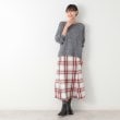 デッサン(レディース)(Dessin(Ladies))の【洗える】起毛チェック柄切替フレアースカート（XS～L）7