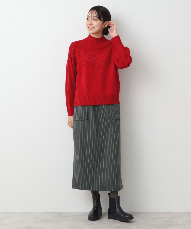 デッサン(レディース)(Dessin(Ladies))の【ウエストゴム・洗える】ベイカーポケットスカート（XS～L）6