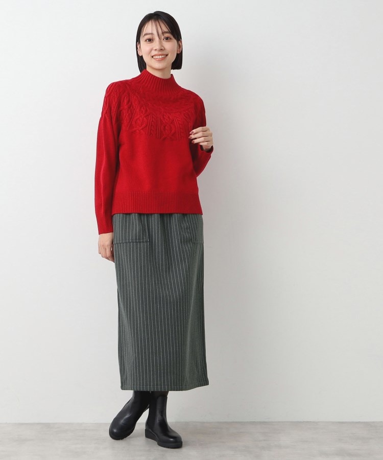デッサン(レディース)(Dessin(Ladies))の【ウエストゴム・洗える】ベイカーポケットスカート（XS～L）7