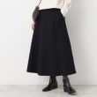 デッサン(レディース)(Dessin(Ladies))の【7色展開・後ろゴム】フレアメルトンスカート（XS～L） ブラック(019)