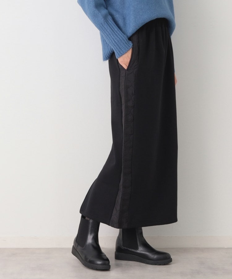 デッサン(レディース)(Dessin(Ladies))の【洗える】ハイブリット裏毛スウェットスカート ブラック(019)