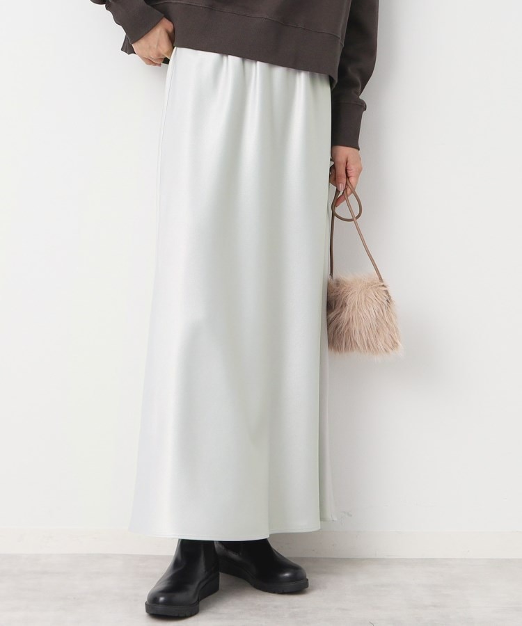 デッサン(レディース)(Dessin(Ladies))の【洗える】ナローサテンロングスカート1