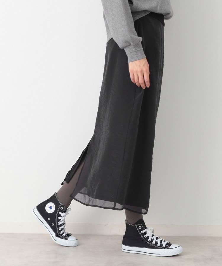 デッサン(レディース)(Dessin(Ladies))の【洗える】オーガンジーレイヤードコーデュロイスカート6