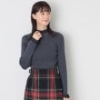 デッサン(レディース)(Dessin(Ladies))の【洗える】シースルーフリルネックリブニット5