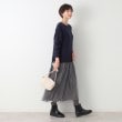 デッサン(レディース)(Dessin(Ladies))の【洗える】チュールスカート付ニットワンピース6
