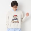 デッサン(レディース)(Dessin(Ladies))の【洗える】ベア刺繍スウェット グレージュ(050)