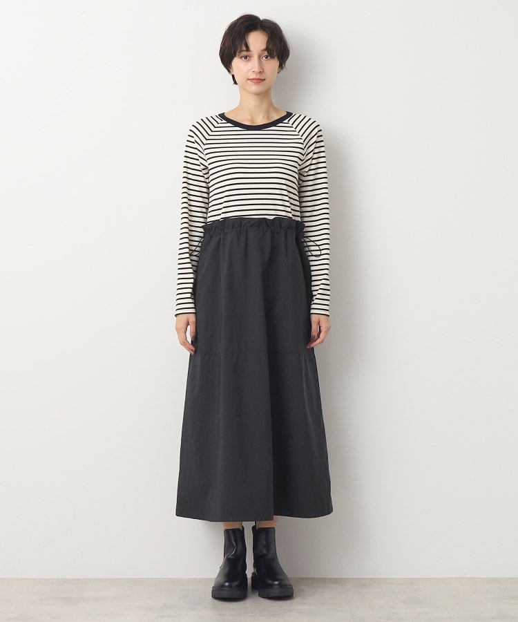 デッサン(レディース)(Dessin(Ladies))の【洗える】リブジャージドッキングワンピース13