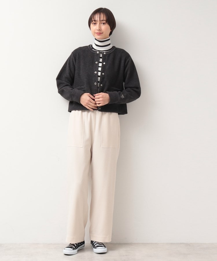 デッサン(レディース)(Dessin(Ladies))の【洗える】フリースクルーネックカーディガン2